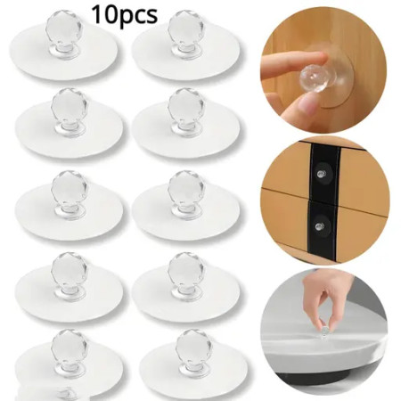 (১০ পিস) Diamond Hook Adhesive Knob